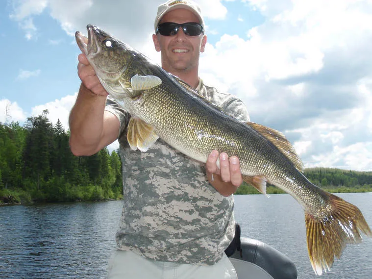 Guest author Gary with a Walleye
