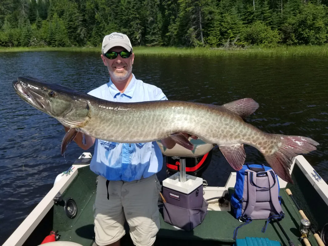 Guest author Gary Nichols with a tanker Musky from Canada