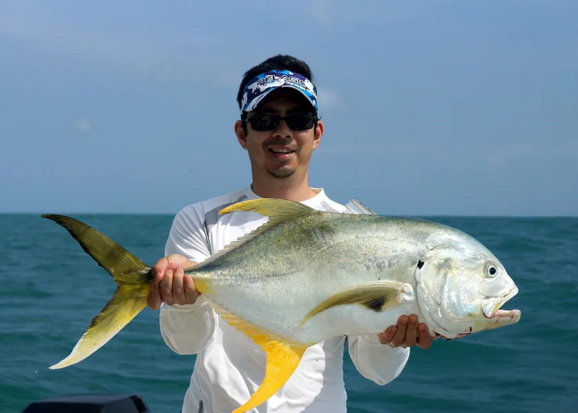 The author's Jack Crevalle caught in Nicaragua on a bucktail jig