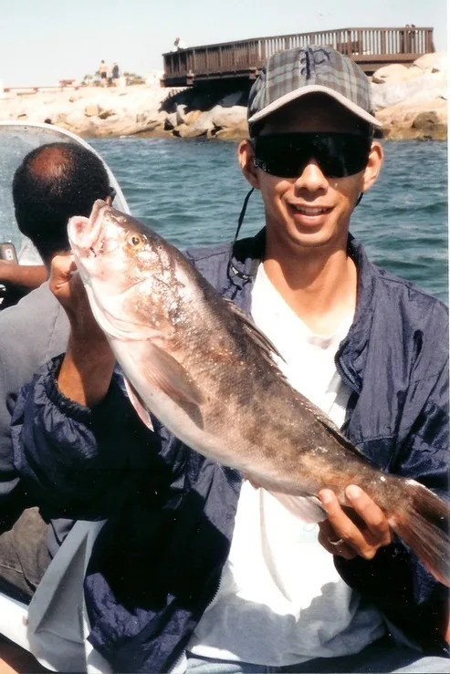 Sand Bass caught out of Marina Del Rey, California back in my younger days