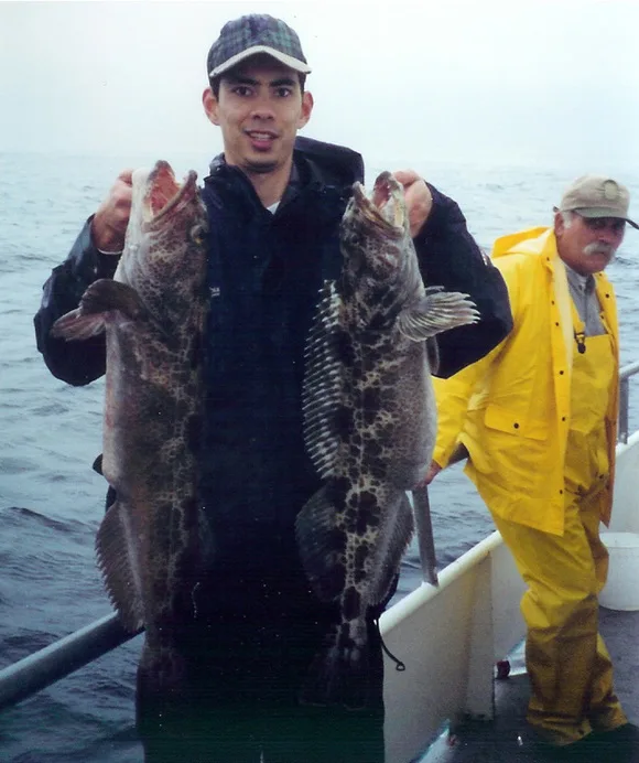 Lingcod caught in Big Sur, California back in the day