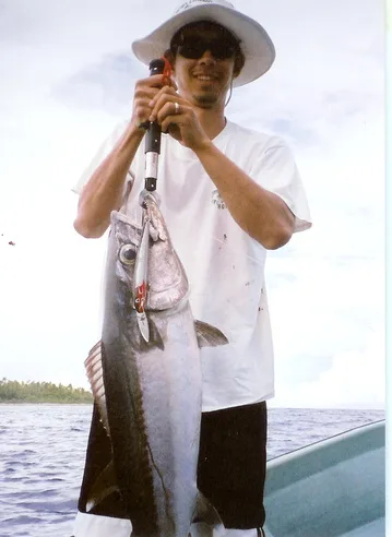 A Dogtooth Tuna caught in LIkiep Atoll, Marshall Islands