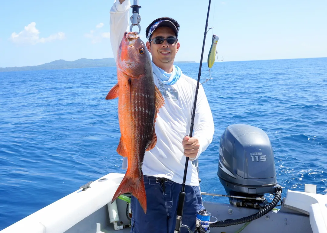 The author's world record-size Mullet Snapper caught in Puerto Vallarta, Mexico