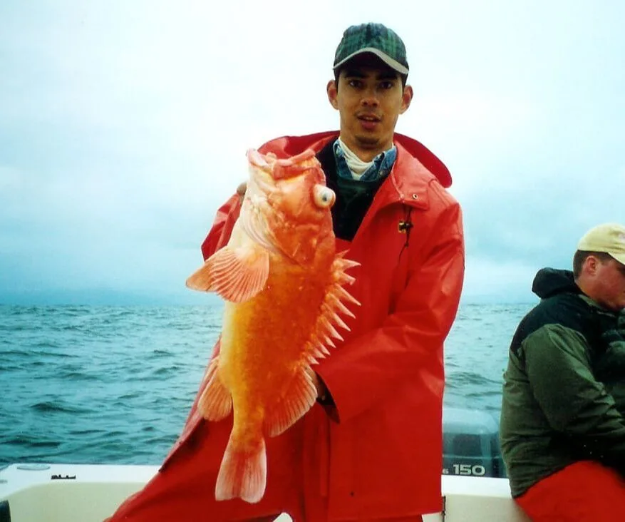 A Yelloweye from back in the day caught in Sitka, Alaska