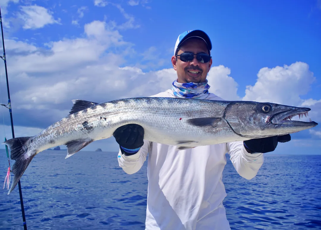 A hefty Barracuda caught off Nosy Mitsio, Madagascar