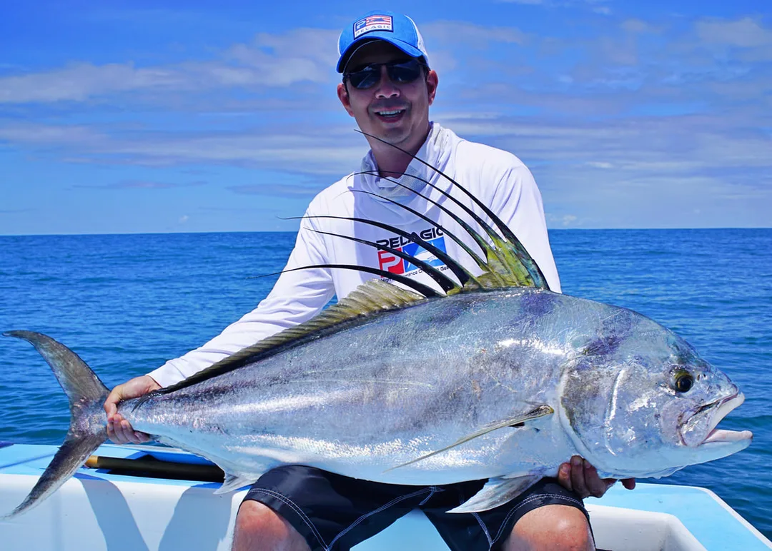 Big Rooster caught on a live bait out of Quepos, Costa Rica