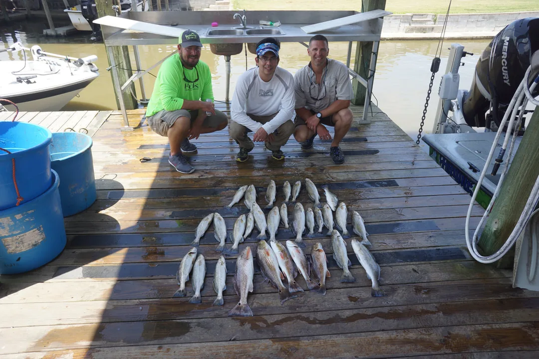 A day's catch from Lake Calcasieu on a day the conditions wouldn't cooperate