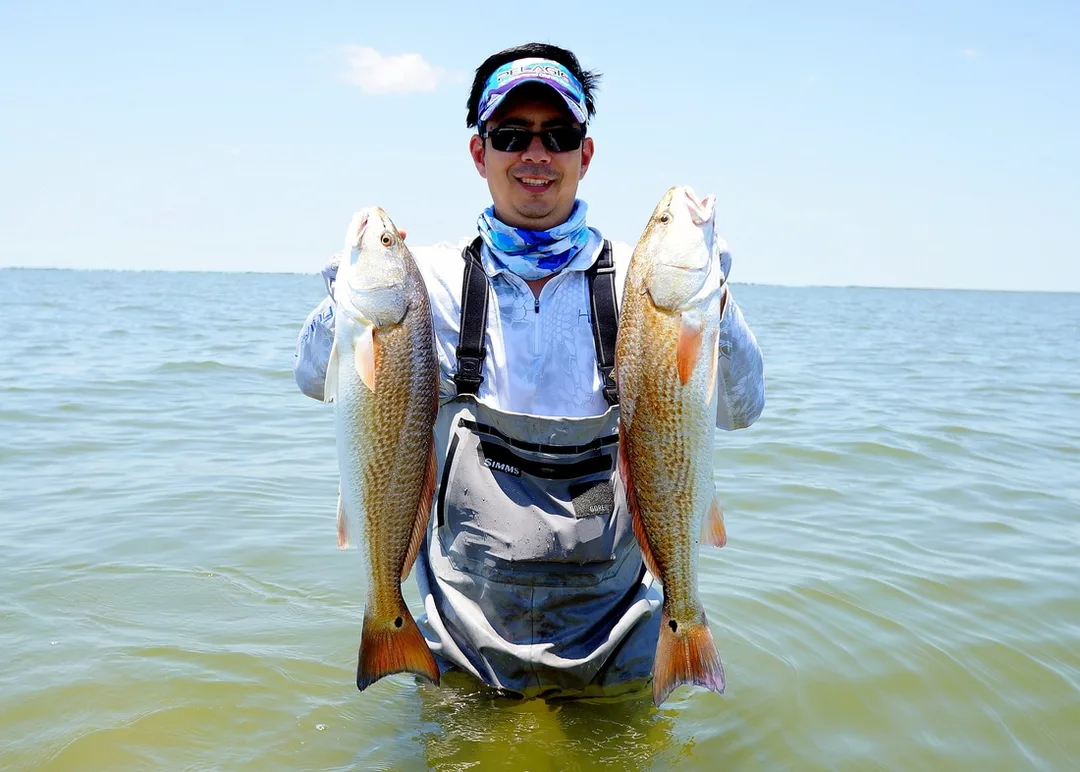 Wading is a fun way to catch Redfish.