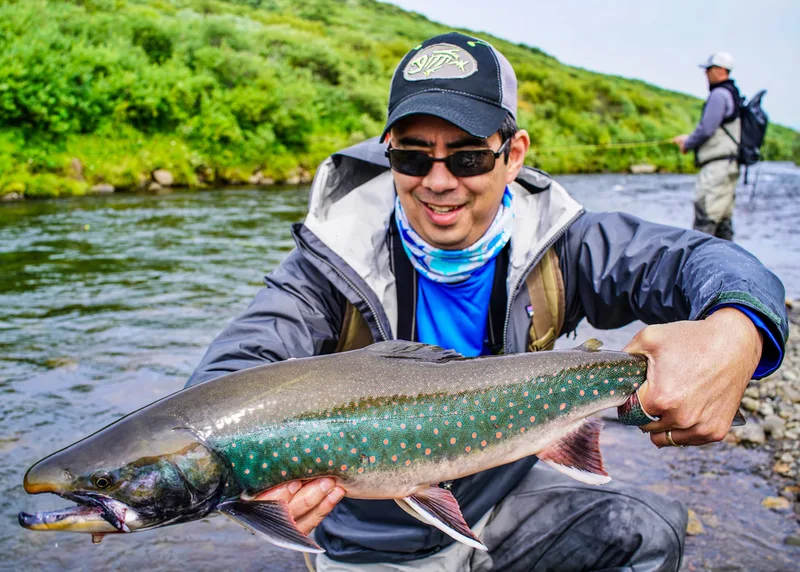 Dolly Varden caught in Alaska in Gertrude Creek