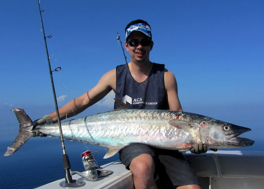 The author's large King Mackerel caught while fishing solo in the Dry Tortugas, Florida