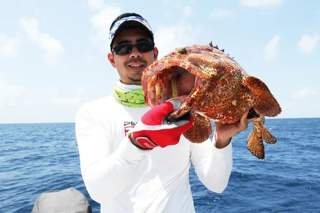 A strikingly-colored cod caught in Australia