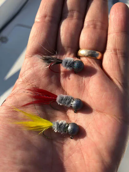 1/8 oz jigs that just hammered the Crappie.  This is all I fished with.