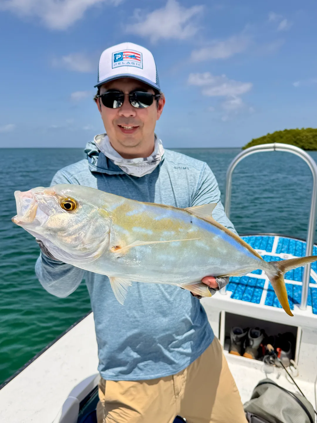 Beautiful Yellow Jack caught on a Yo Zuri Crystal Minnow