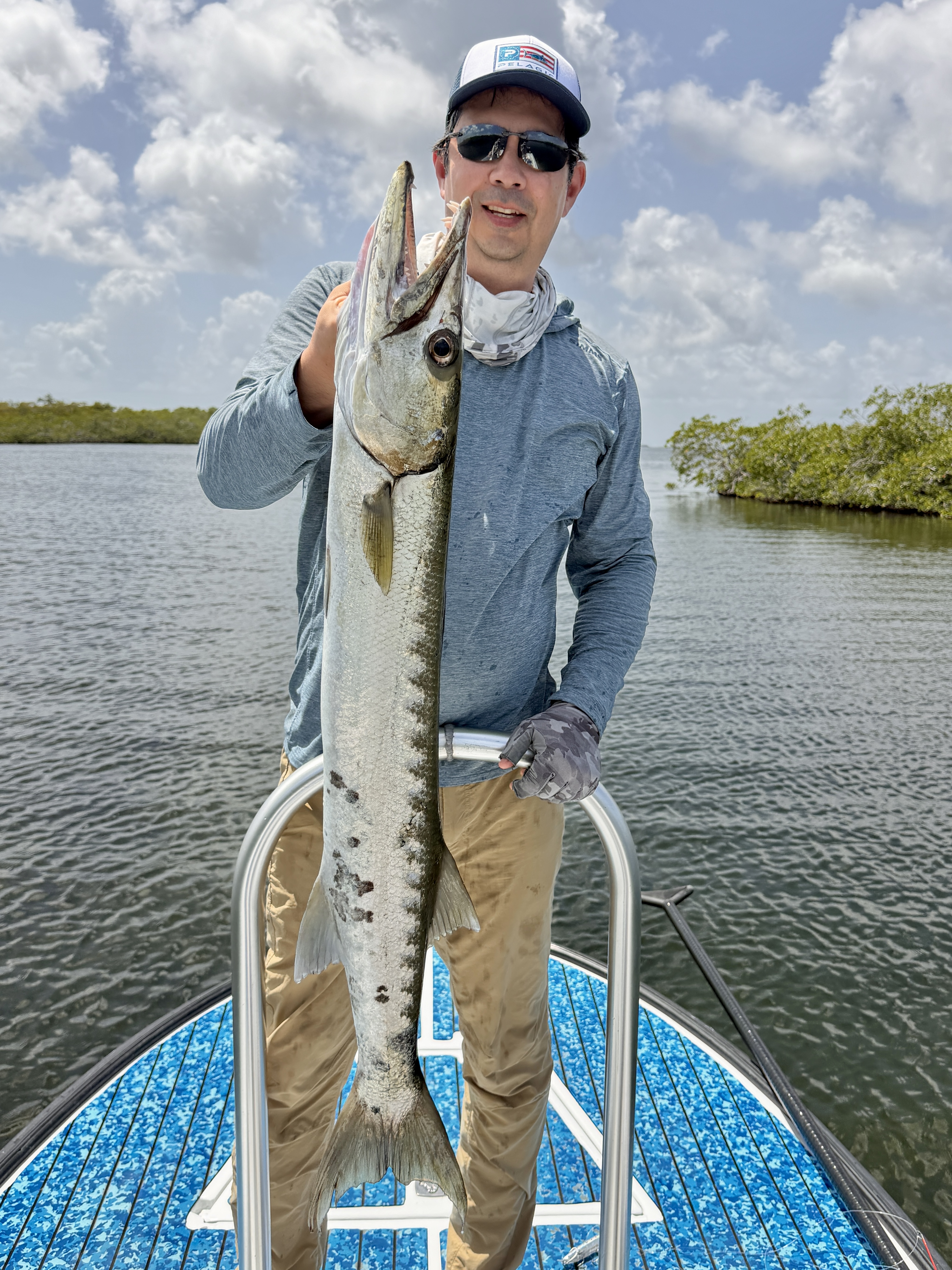 Great Barracuda caught on a Rapala Xrap near Turneffe Atoll, Belize