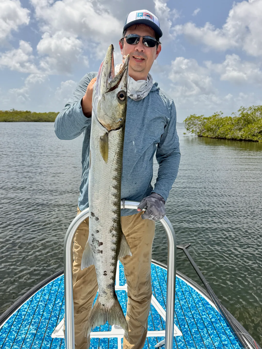 Great Barracuda caught on a Rapala Xrap near Turneffe Atoll, Belize