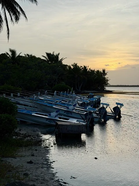 Sunset at Turneffe Flats Lodge