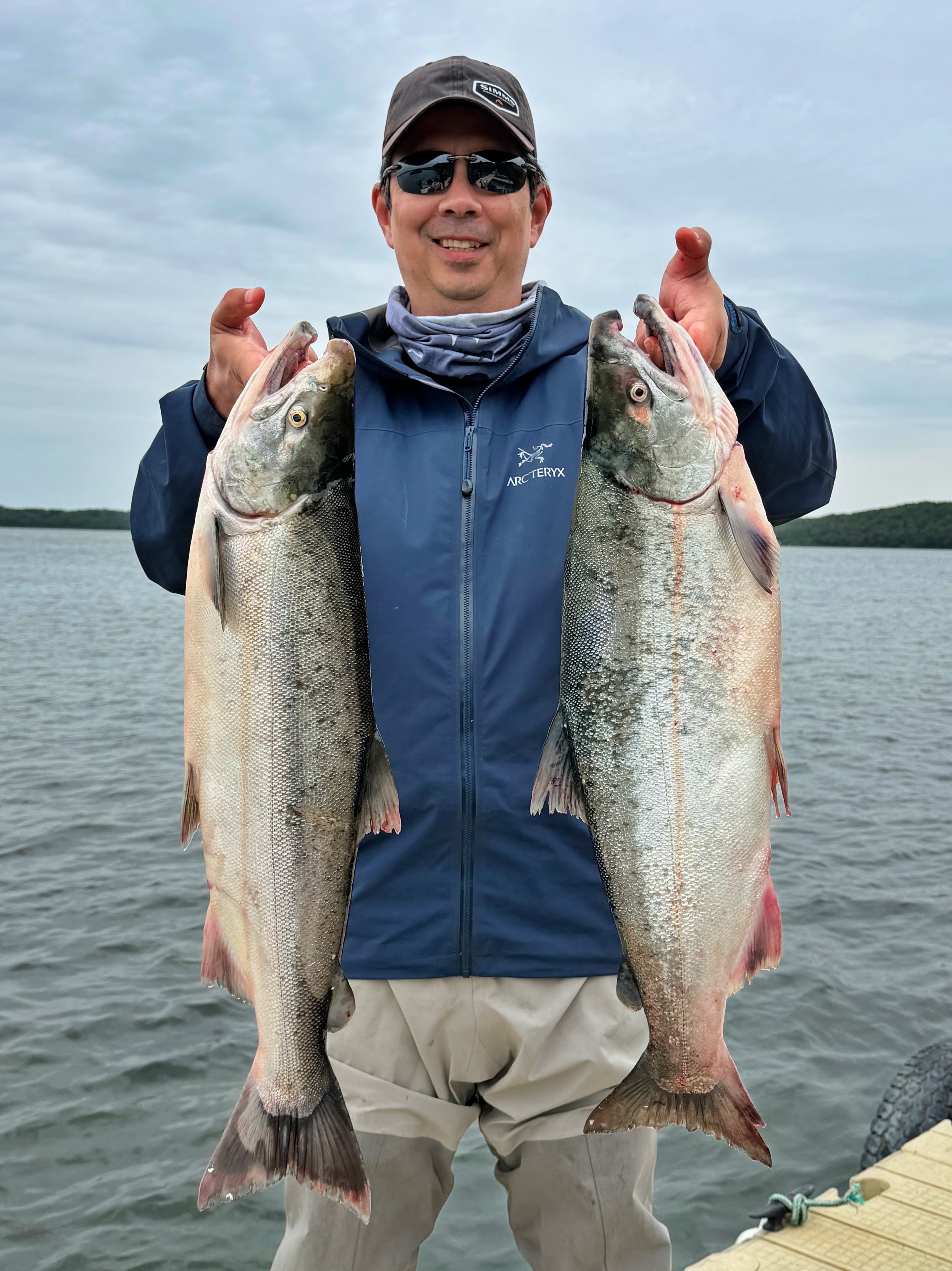 The two biggest Silver Salmon of the day