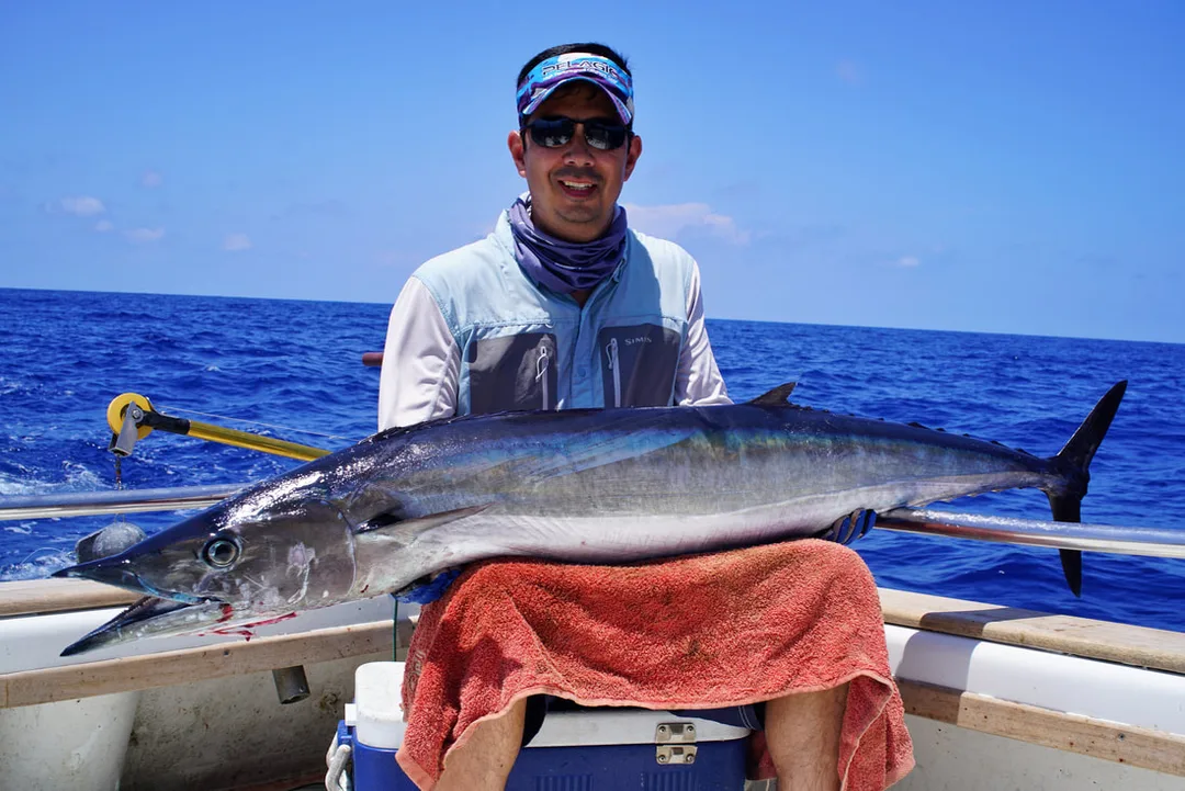 An extremely long specimen caught off Latham Island, Tanzania